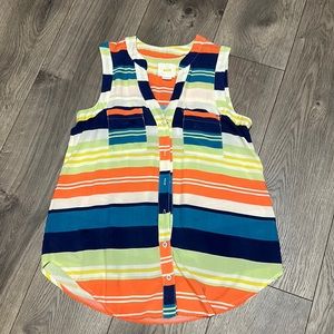 Maeve striped sleeveless women’s tank size 4